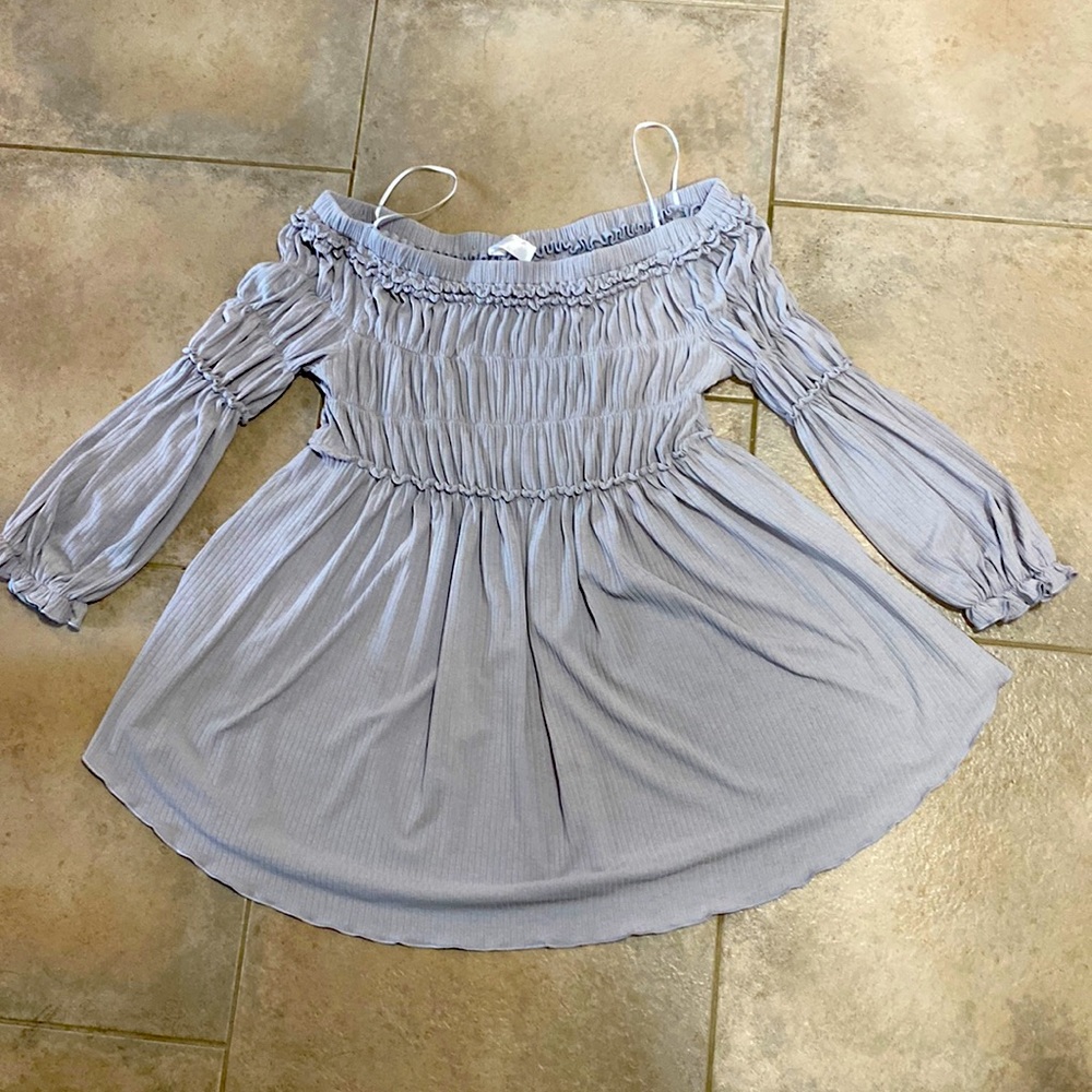 Fun flowy off the shoulder top